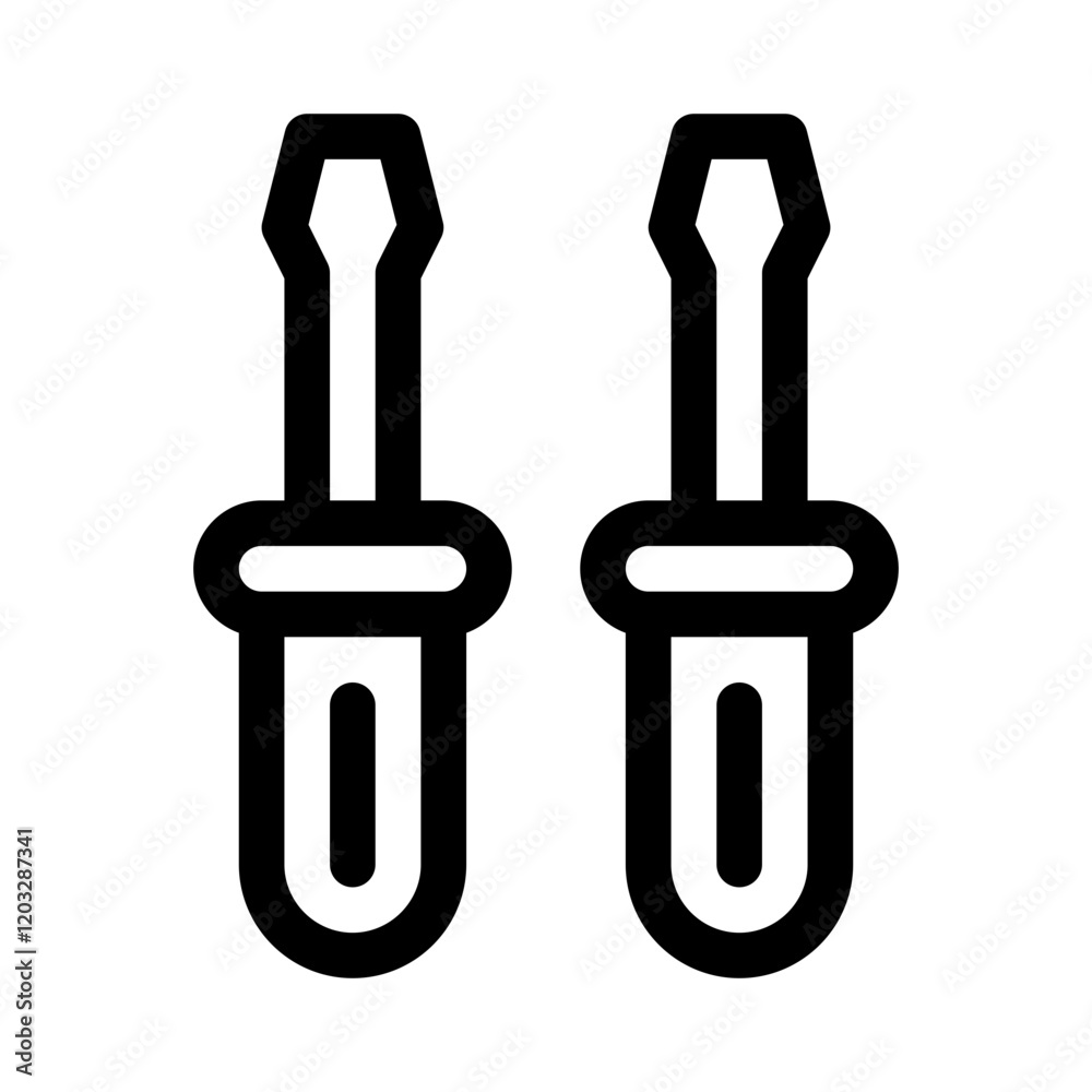screwdriver line icon screwdriver line icon
