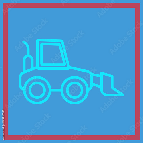 Bulldozer Icon Design