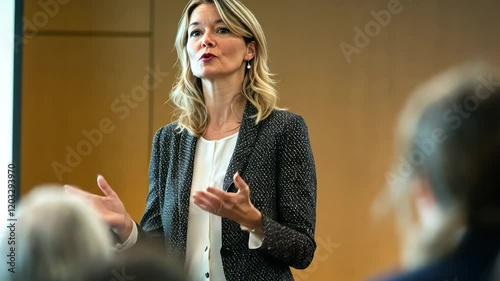 The Speaker at Business Event