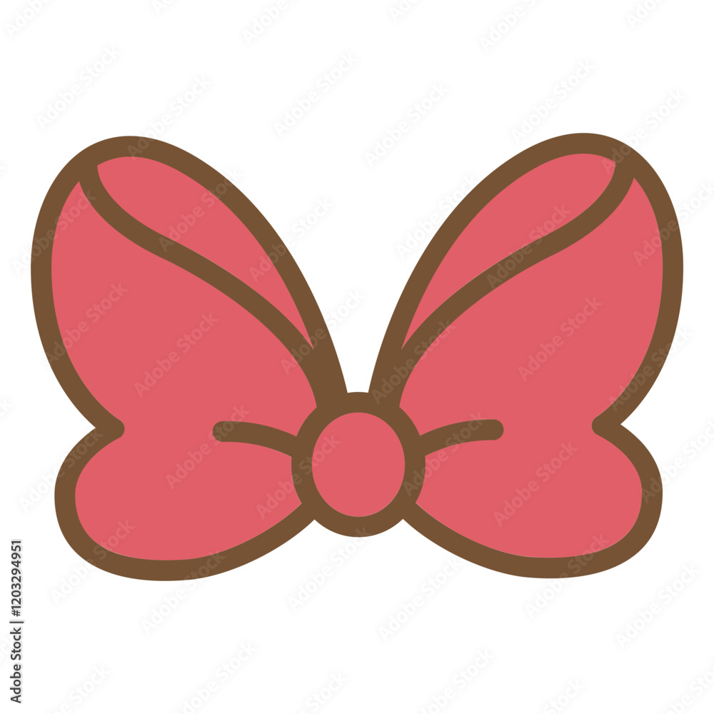 cute kawaii Groovy Retro Ribbon bow outline cartoon doodle illustration cute kawaii Groovy Retro Ribbon bow outline cartoon doodle illustration