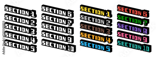 3Dドット絵 SECTIONセット