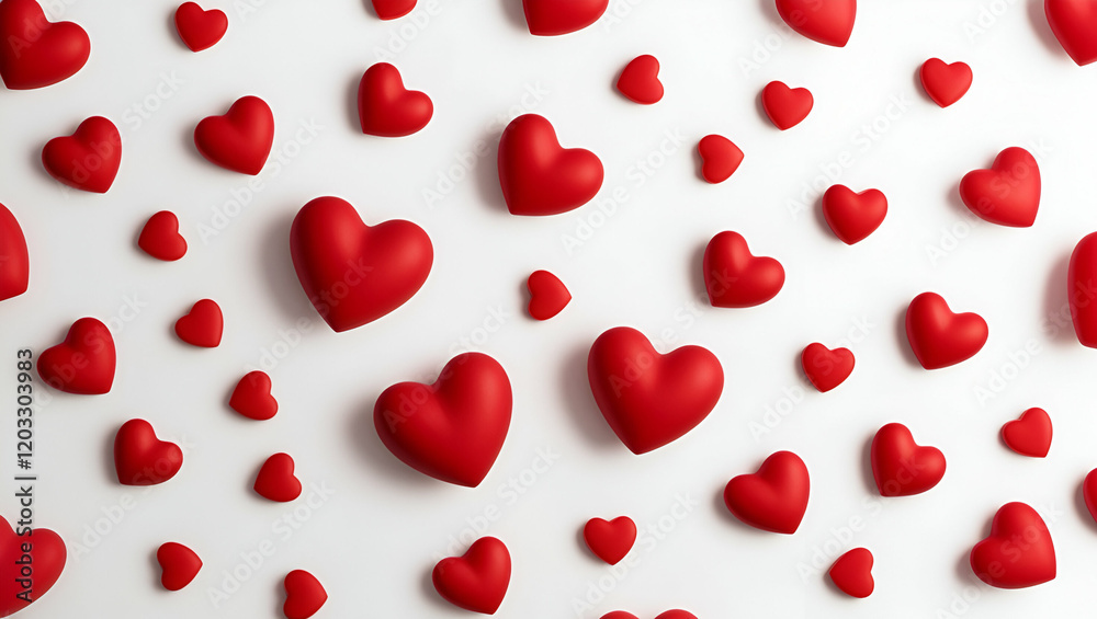 Heart Pattern, heart texture red hearts on white background Romance and love, Valentines day background banner Heart Pattern, heart texture red hearts on white background Romance and love, Valentines day background banner