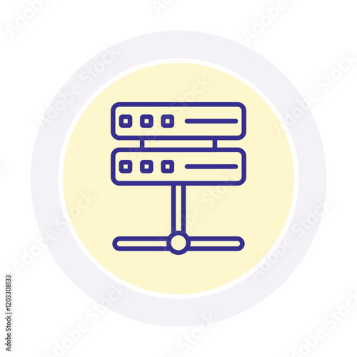 server network   color circle icon , vector, pixel perfect, illustrator file 
