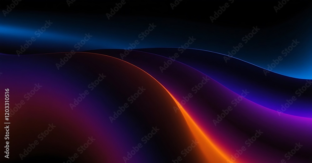 Fototapeta premium blue and orange line light grainy background,colours, blur, blurred, effect, gradient, graphic, soft, wallpaper, web, abstract, art, illustration, light, modern, template, blue, 23