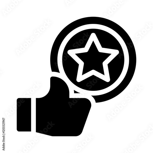 excellence glyph icon