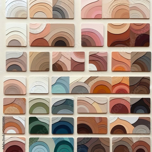 Color Palette Soft pastels earth tones and muted colors