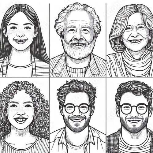 Lined Portraits (2)