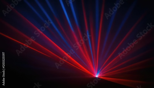 Red and blue laser light for concert background
3