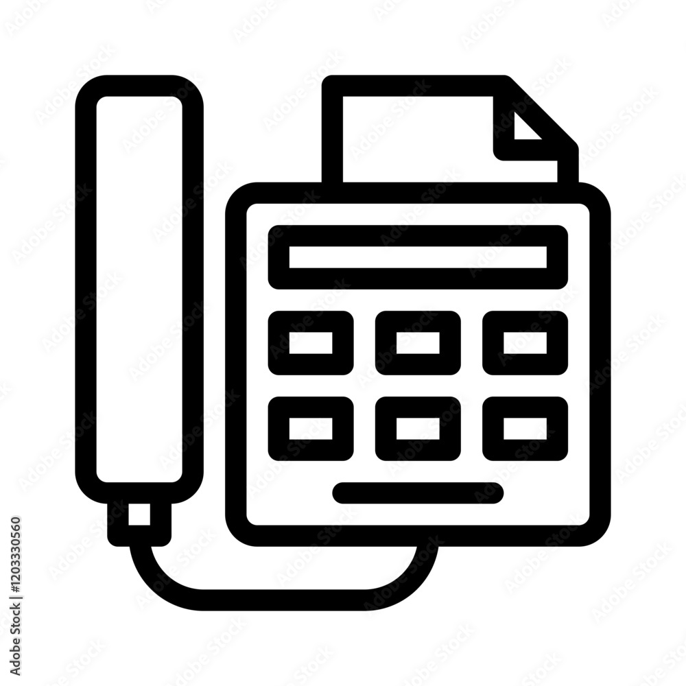 fax line icon fax line icon