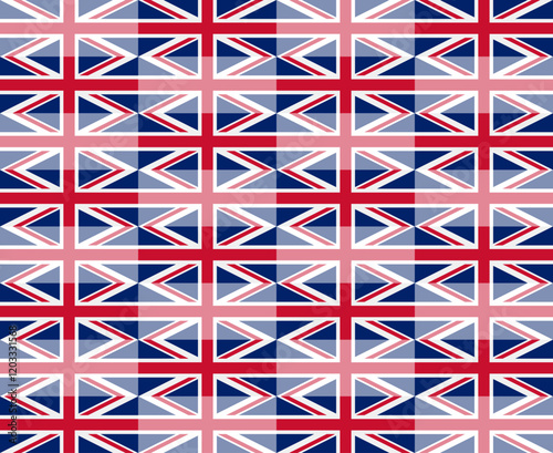 british flag pattern for decoration. vector illustration
