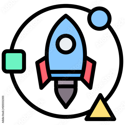 Lean Startup Outline Color Icon