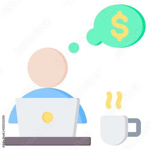 Gig Economy Flat Icon
