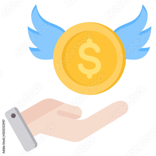 Angel Investor Flat Icon