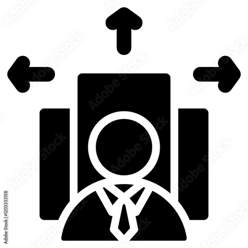 Outsourcing Glyph Icon