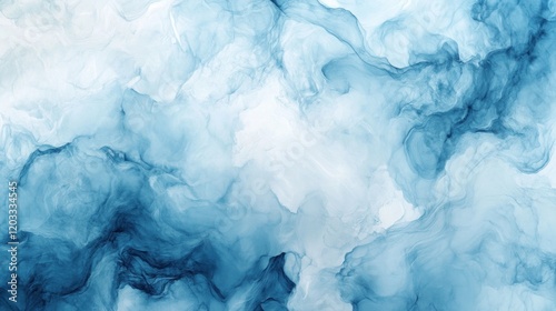 Wallpaper Mural A refined white and blue gradient background with a soft, glowing appearance, creating a luxurious and calming aesthetic Torontodigital.ca