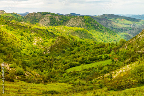 Wallpaper Mural Route to Covadonga, Lakes, Mountains, Cangas de Onis, Asturias, Picos de Europa, Spain Torontodigital.ca