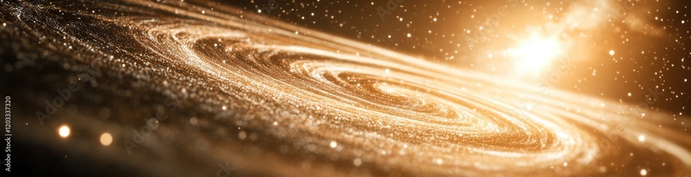 This mesmerizing cosmic view showcases a vibrant swirling galaxy surrounded by glowing particles and distant stars. The stunning details capture the beauty and vastness of space This mesmerizing cosmic view showcases a vibrant swirling galaxy surrounded by glowing particles and distant stars. The stunning details capture the beauty and vastness of space