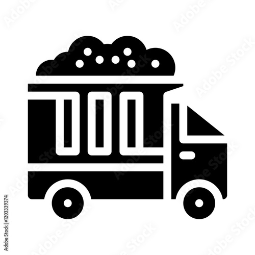 asphalt distributor glyph icon