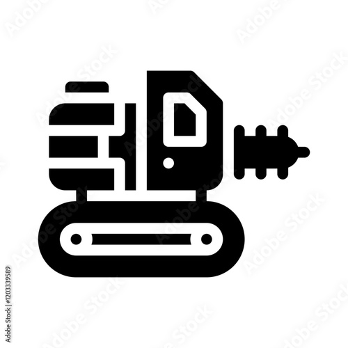 trencher glyph icon