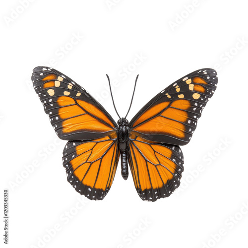 Monarch butterfly clipart illustration for nature themes beautiful insect artwork for educational purposes and design. photo