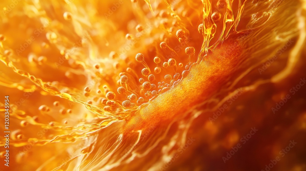 Close-up view of the sun's surface with intricate details of solar granules, glowing plasma, and intense fiery energy, radiating vibrant heat Close-up view of the sun's surface with intricate details of solar granules, glowing plasma, and intense fiery energy, radiating vibrant heat