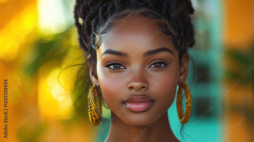 Obraz premium Portrait of a beautiful woman.