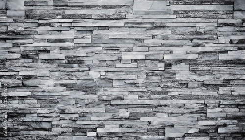 3D pattern of decorative slate stone wall surface texture