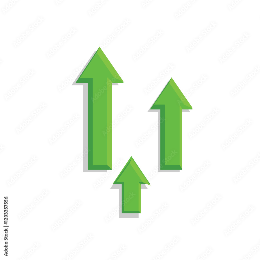 arrow icon. up arrow symbol on white background. has the effect of strengthening, rising, progressive, increasing. flat color design style. vector design template arrow icon. up arrow symbol on white background. has the effect of strengthening, rising, progressive, increasing. flat color design style. vector design template