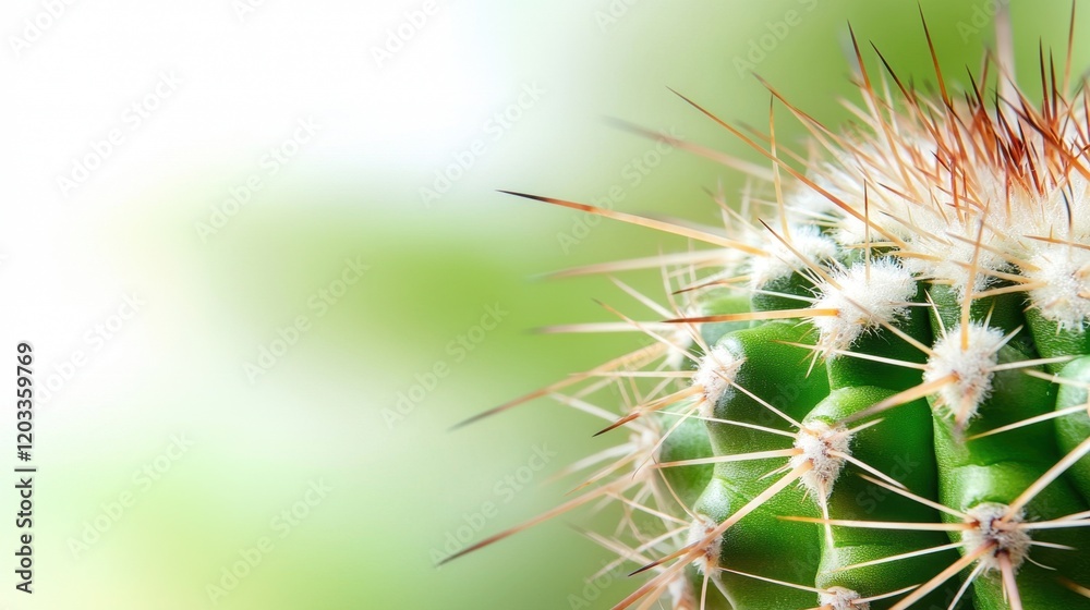A close up of a cactus with spines on it A close up of a cactus with spines on it