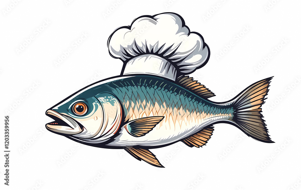 Obraz premium fish on a white background