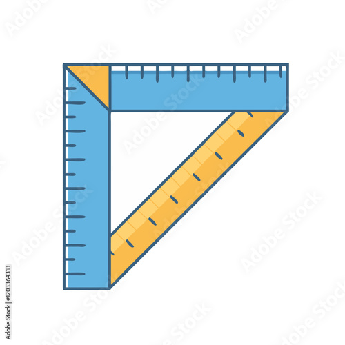 carpenter s square icon, carpenter s square vector illustration-simple illustration of carpenter s square, perfect for carpenter s square logos and icons photo