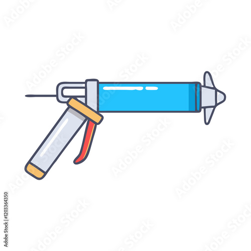 caulking gun icon, caulking gun vector illustration-simple illustration of caulking gun, perfect for caulking gun logos and icons