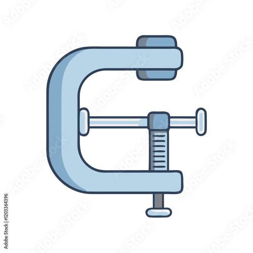 c clamp icon, c clamp vector illustration-simple illustration of c clamp, perfect for c clamp logos and icons