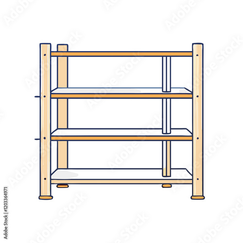 diy shelving unit icon, diy shelving unit vector illustration-simple illustration of diy shelving unit, perfect for diy shelving unit logos and icons