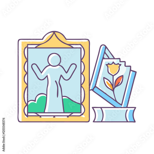 fresco painting icon, fresco painting vector illustration-simple illustration of fresco painting, perfect for fresco painting logos and icons