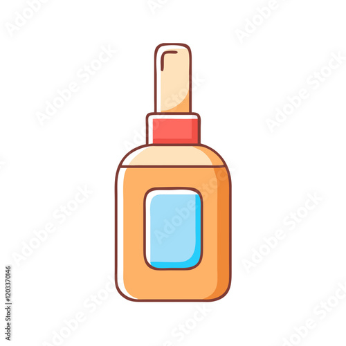 varnish bottle icon, varnish bottle vector illustration-simple illustration of varnish bottle, perfect for varnish bottle logos and icons