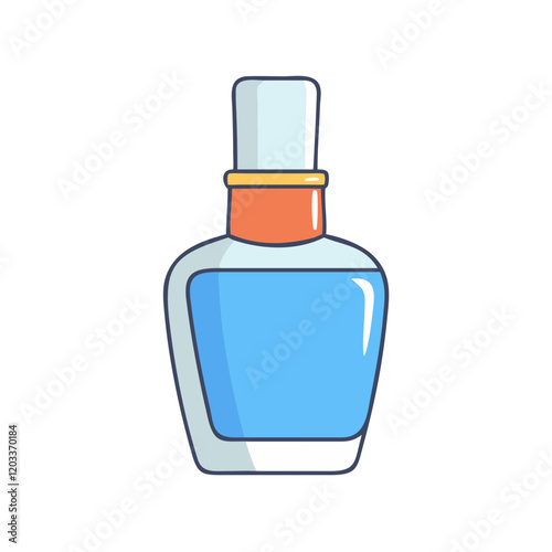 varnish bottle icon, varnish bottle vector illustration-simple illustration of varnish bottle, perfect for varnish bottle logos and icons