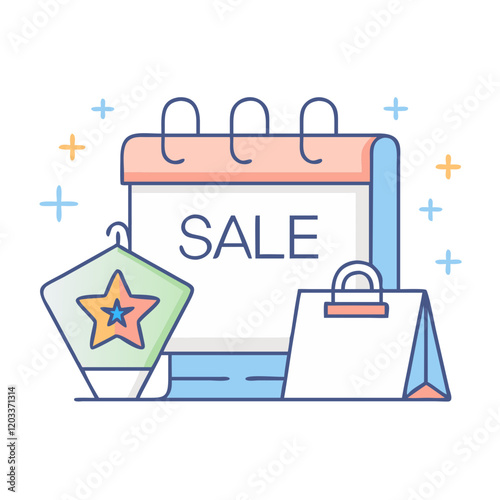 retail sale event icon, retail sale event vector illustration-simple illustration of retail sale event, perfect for retail sale event logos and icons