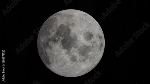 Ralistic 3d moon stock animation