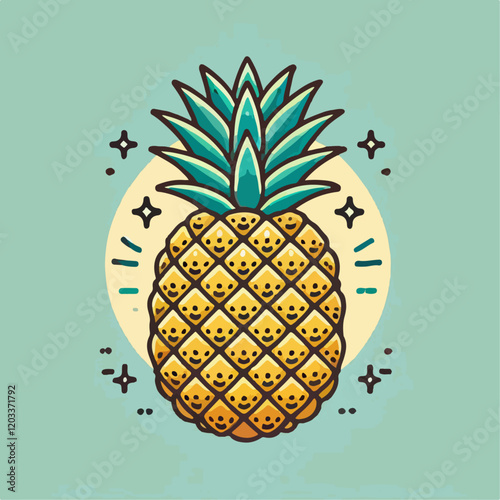 illustration of pineapple
