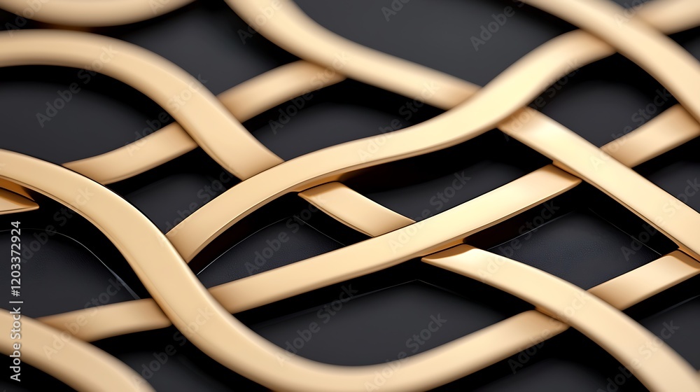 Abstract Gold Intertwined Pattern Texture Abstract Gold Intertwined Pattern Texture