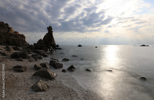 갯바위,모래사장,바다,선녀바위,선녀바위해수욕장,을왕리,용유도,중구,인천 photo