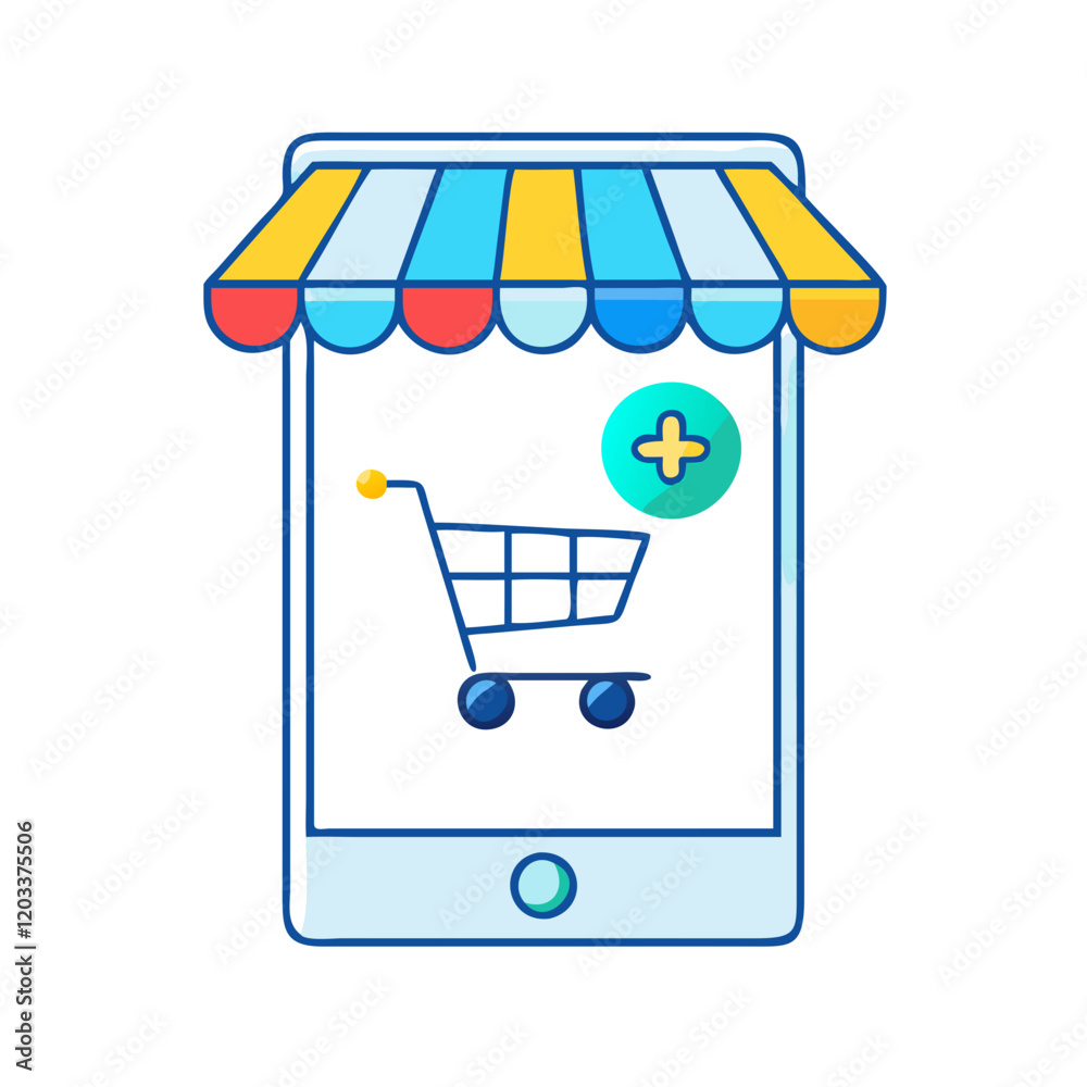 in game shop cart icon, in game shop cart vector illustration-simple illustration of in game shop cart, perfect for in game shop cart logos and icons