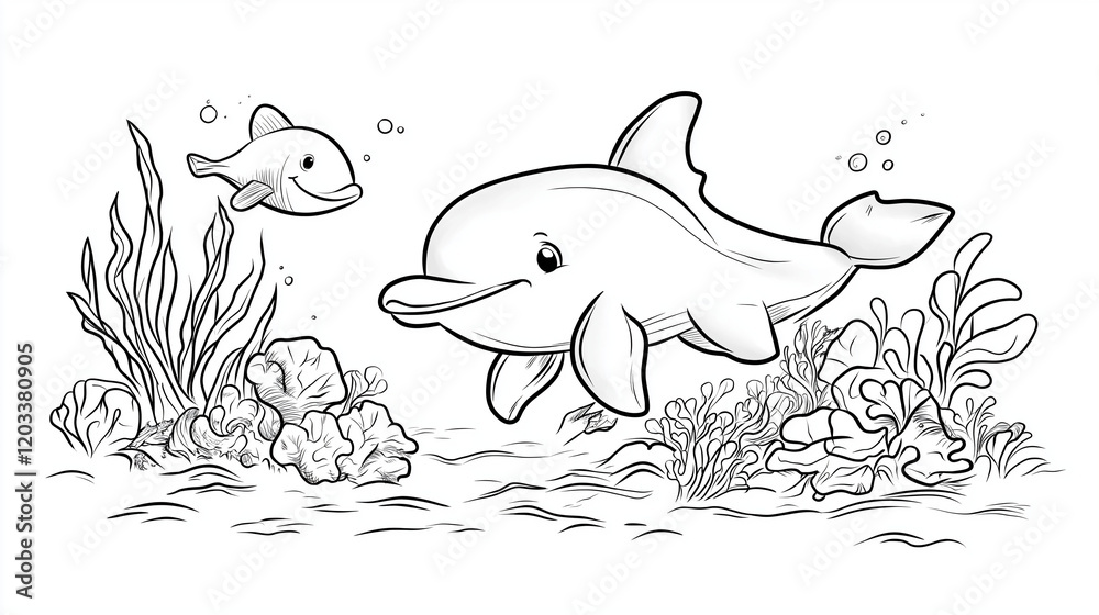 Fototapeta premium illustration of a fish