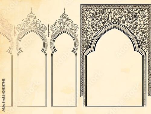 Wallpaper Mural Architectural Designs Islamic Arches Intricate Ornamentation Torontodigital.ca
