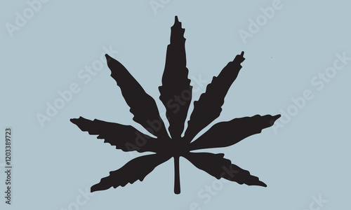 Sativa and indica  Silhouette  illustration Vector Art on White Background, Calligraphy t shirt design, card, flyer, Hand drawn lettering phrase, svg Files for Cutting Cricut and Silhouette, EPS 10