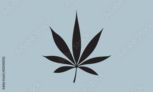 Sativa and indica Silhouette illustration Vector Art on White Background, Calligraphy t shirt design, card, flyer, Hand drawn lettering phrase, svg Files for Cutting Cricut and Silhouette, EPS 10