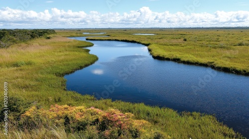 Serene Wetland Landscape