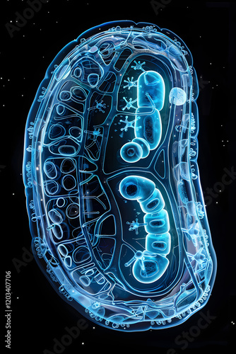 An Insightful Infographic Depicting The Functioning and Structure of the Mitochondria across Cellular Respiration photo