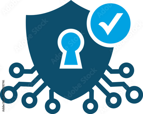 Cyber security icon design vector.
